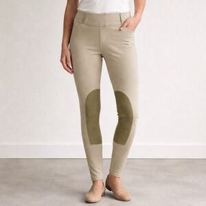 Kerrits Microcord GripStretch Riding Tights Womens L Tan $109